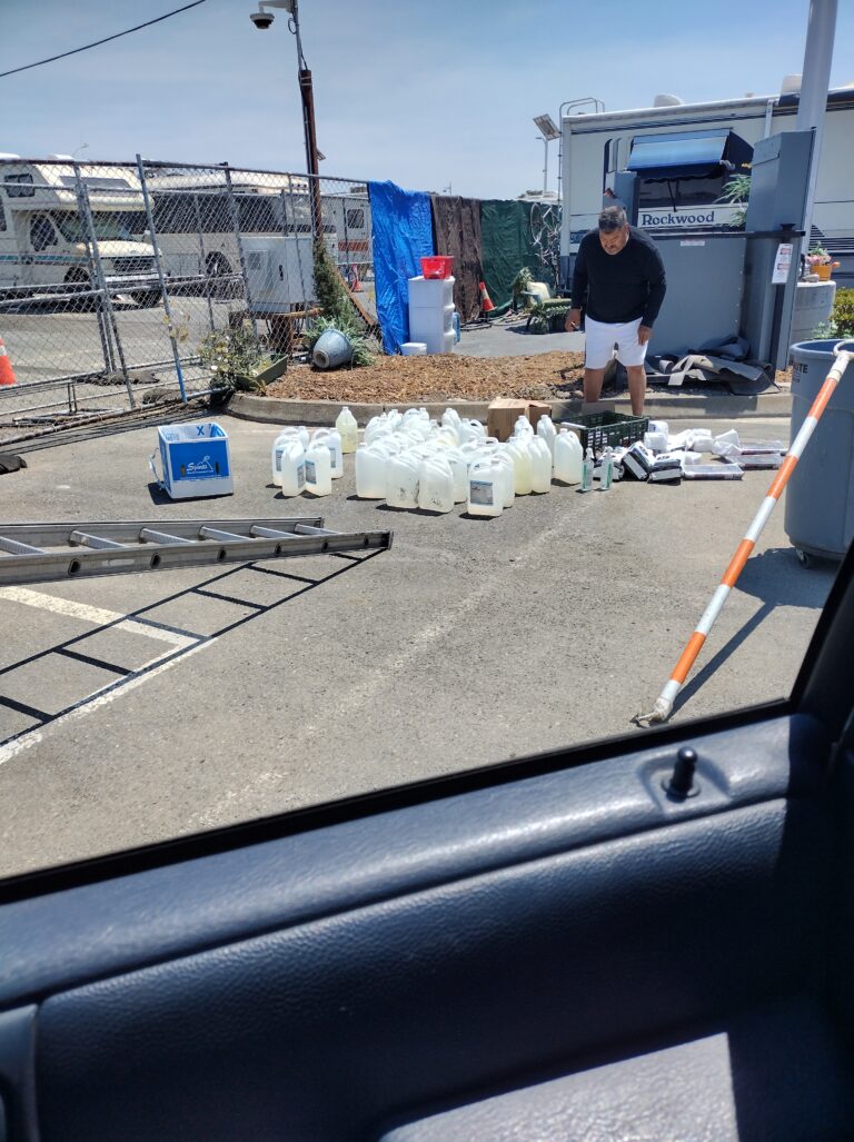 Staff seen throwing away our donations